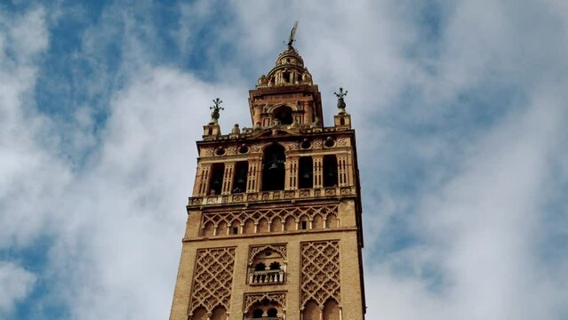 Giralda is bell tower of Cathedral, Seville, Spain