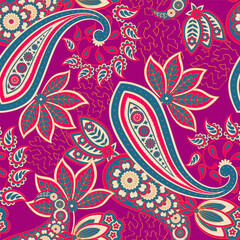 Paisley seamless pattern. Vector ethnic ornament - 782132331