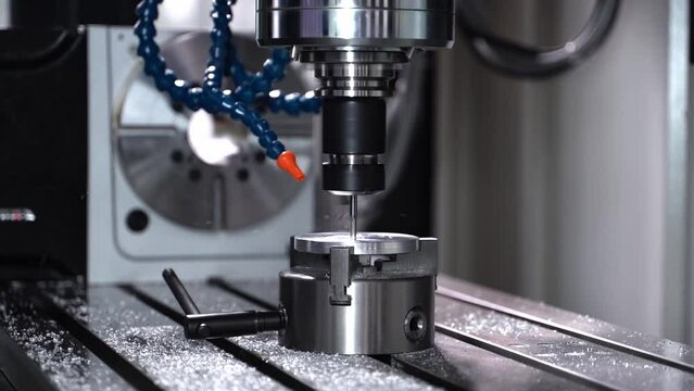 Cnc machine lathe industry. Metalworking with a computer-controlled milling machine