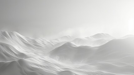 Fototapeta premium Minimalist Abstract White Background with Foggy Wind, Crafted in 3D AI Image