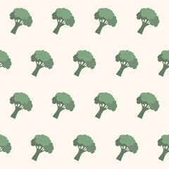 Funny Broccoli Vegetable Seamless Pattern.  Cartoon  Wallpaper, Wrapping, Digital Paper Print. Kid Textile fabric Fashion Style Swatch - 782134161