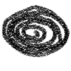 black and white heart