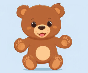 cute bear cartoon character