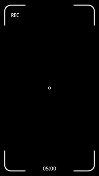 Verticle Camera Viewfinder Overlay | Verticle Recording Sreen Overlay with Timer | 4k Film Overlays