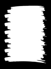 Black and white brushstrokes grunge frame 