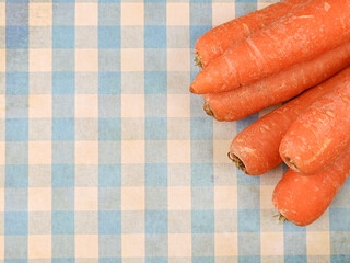 plusieurs carottes, vue du dessus, en gros plan. - 782139918