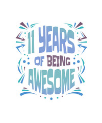 11 Years Of Being Awesome Celebration Emblem