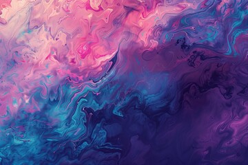 Abstract Swirls: Dreamlike Color Fusion in Fluid Art - obrazy, fototapety, plakaty