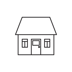 House line icon for real estate, mortgage, loan, concept and homepage. Vector illustration.