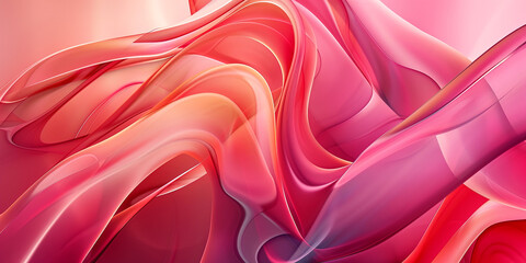 Abstract background with smooth shapes AI-generated Image