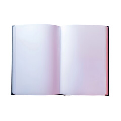 Naklejka premium An open book with a pink cover on a Transparent Background