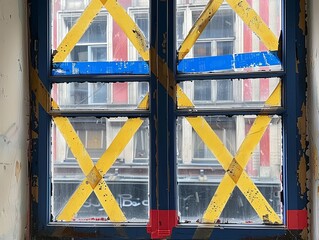 Shards of Survival: A Window's Defiance
