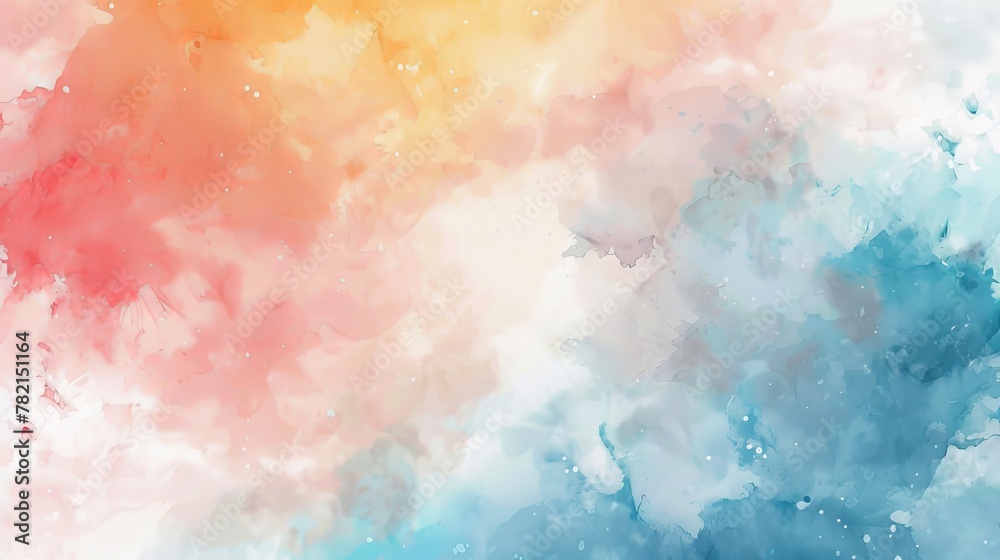 Aufkleber the background is an abstract pastel watercolor...
