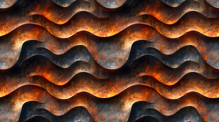  abstract wave patterns with infinite depth and dimensionality