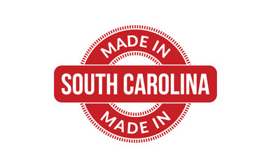 Made In South Carolina Rubber Stamp