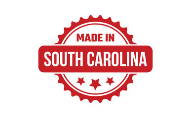 Made In South Carolina Rubber Stamp