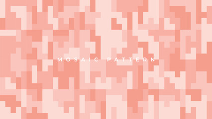abstract red geometric mosaic pattern background