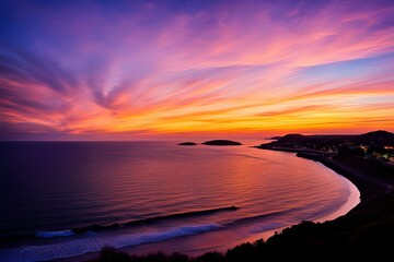 Obraz premium sunset and seaside