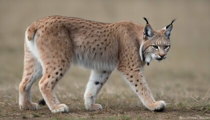 Naklejka na ściany i meble A-Lynx-With-Its-Head-Held-Low-Stalking-Its-Prey-Upscaled_5