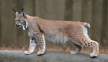 A-Lynx-With-Its-Tail-Twitching-A-Sign-Of-Agitatio-