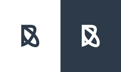 initial B monogram logo design vector illustration