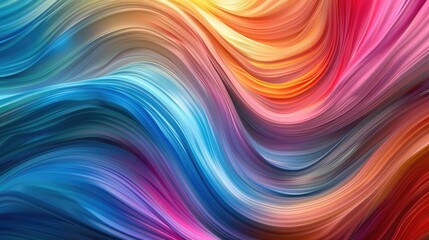 Abstract colored background, beautiful lines and blur, abstract lines twisting into beautiful bends,A vibrant abstract background with flowing wavy lines. - obrazy, fototapety, plakaty