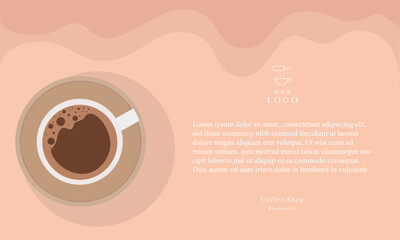 Web banner. Hand drawn illustration of Coffee. - 782168356