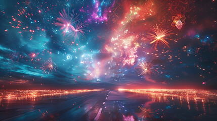 Happy New Year 2025 on the Road to a Very successful New Year - Powered by Adobe