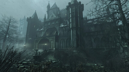 Gothic vampire castle