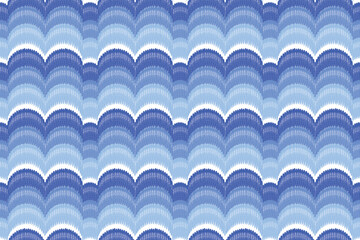 abstract color Ikat seamless pattern design