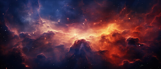 Obraz premium Radiant interstellar cloud of dust and gas