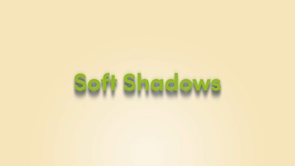 Soft Shadow Text - obrazy, fototapety, plakaty