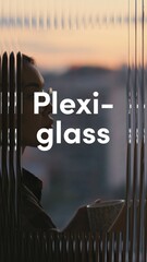 Vertical Plexiglass Text - obrazy, fototapety, plakaty