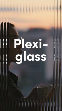 Vertical Plexiglass Text