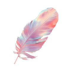 A feather on a transparent