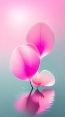 simply pink floral background