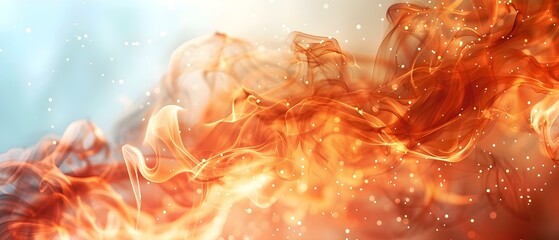 Dancing Flames in Airy Ballet. Concept Fire Performance, Ballet Dance, Graceful Movements, Fiery Elegance, Dynamic Choreography