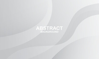 White and grey abstract background with wave. Eps10 vector