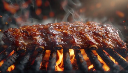 Mouthwatering BBQ Pit Stop, Create a concept for a food truck specializing in slow-smoked BBQ ribs,...