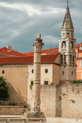 City of Zadar, historic architecture in Croatia, northern Dalmatia region