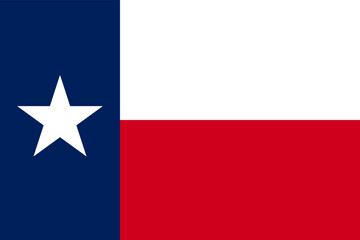 Naklejka premium Flag of Texas