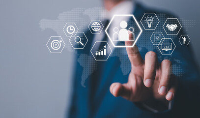 Customer relationship management in the digital global online network and marketing strategy. CDP,...