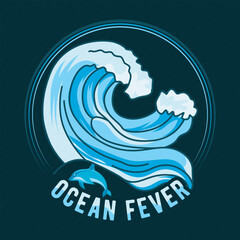 Ocean Fever, World Oceans Day Vector Design