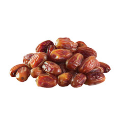 Obraz premium A close up of a pile of dates on a Transparent Background