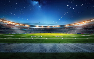 football field,created with Generative AI tecnology.