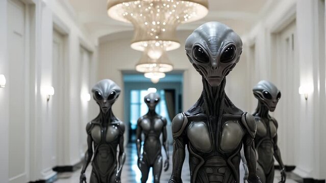 Alien invaders in the White House, USA