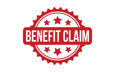 Benefit claim rubber grunge stamp seal vector