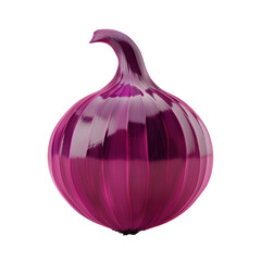 Purple onion on a Transparent Background
