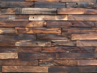 Layers of wood plank wall top view backdrop