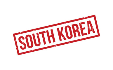 South Korea Rubber Stamp Seal Vector